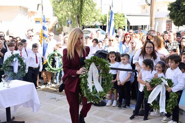 Γάζι: Με την τελετή μνήμης στο Μνημείο Πεσόντων στην Αγία Μαρίνα ξεκίνησαν οι εκδηλώσεις για την 28η Οκτωβρίου