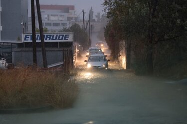 Κακοκαιρία βροχή Ηράκλειο