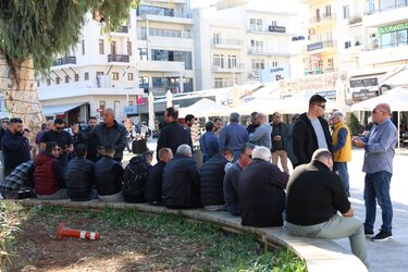 Ταξί διαμαρτυρία συγκέντρωση