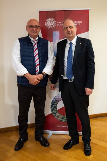 Επίσκεψη των Πρυτανικών Αρχών του Αριστοτελείου Πανεπιστημίου Θεσσαλονίκης στο Πανεπιστήμιο Κρήτης