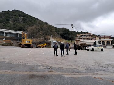 Ξεκίνησαν οι εργασίες στην Πλατεία Ευρώπης στο Ψυχρό