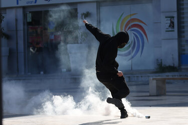 Συλλαλητήριο για τα Τέμπη: Φωτογραφίες από τα επεισόδια στο κέντρο του Ηρακλείου