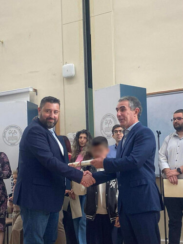 Μέρα χαράς για τον διοικητή της Ασφάλειας Ηρακλείου Γιώργο Βαρδάκη