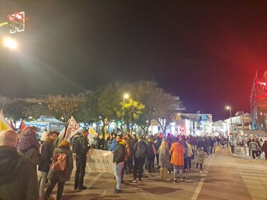 ΚΚΕ(μ-λ) Χανίων, Αντιπολεμικό Συλλαλητήριο