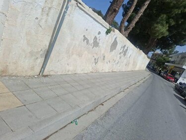 Πεζοδρόμιο Ηράκλειο τυφλός διάβαση