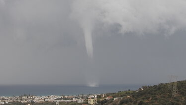 Υδροστρόβιλος στο Ρέθυμνο