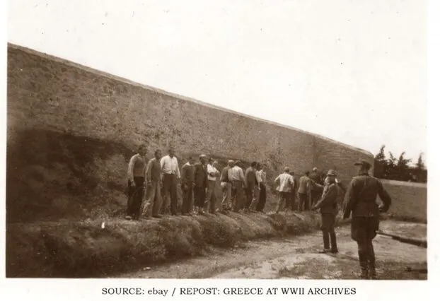 Historische Entdeckung: Der kretische Kommunist Thrasybulos Kalafatakis auf neu aufgetauchten Fotos von Hinrichtungen in Kaisariani identifiziert 3 kaisarianipic