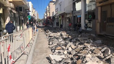 Οι γιορτές τέλειωσαν, τα έργα ξανάρχισαν στο κέντρο!