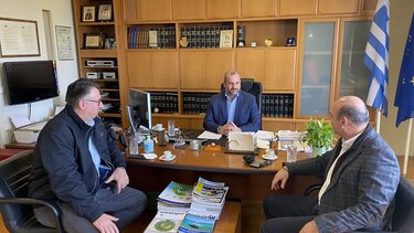 Ενημέρωσαν τον πρόεδρο του Επιμελητηρίου για τη σύμπραξη ΣΥΝ.ΚΑ-Μασούτη