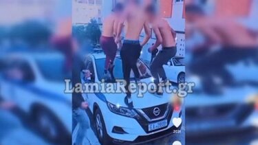 Χαμός με βίντεο στο TikTok – Νεαροί «ποζάρουν» στο καπό περιπολικού