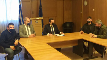 Συνάντηση Διγαλάκη - Γεωργαντά με τον Κτηνοτροφικό Σύλλογο Χανίων