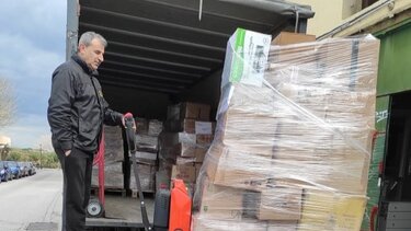 7 παλέτες με είδη ανάγκης από τα Χανιά για την Ουκρανία
