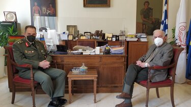 Συνάντηση του Δημάρχου Ηρακλείου με τον νέο Διοικητή της ΣΕΑΠ