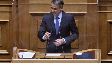 Ομιλία Μητσοτάκη στις 12:00 στη Βουλή