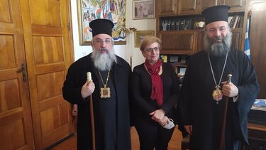 Εθιμοτυπικές επισκέψεις Αρχιεπισκόπου Κρήτης και Μητροπολίτη Προδρόμου
