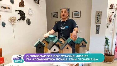 Ορνιθολόγος φτιάχνει φωλιές για αποδημητικά πουλιά