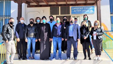 Σε Σχολεία της Μεσαράς και στο Πάρκο Κυκλοφοριακής Αγωγής ο Διευθυντής α'βαθμιας Εκπαίδευσης Ηρακλείου