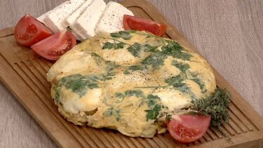 Πατατόπιτα με αβγά στο τηγάνι και σφέλα