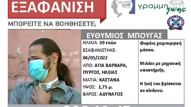 Silver Alert για τον Θύμιο: Μεγάλη κινητοποίηση για τον εντοπισμό του