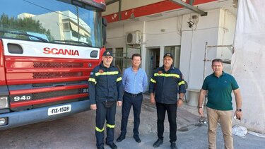Έργα αποκατάστασης στο κτήριο της Πυροσβεστικής στον λιμένα Χερσονήσου