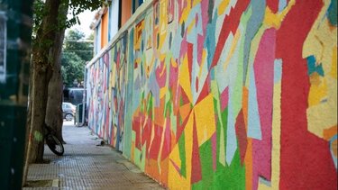 Τοιχογραφία 1.100 τ.μ. στον Πανελλήνιο Γυμναστικό Σύλλογο