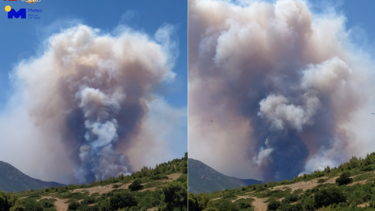 Oι πυρομετεωρολογικές συνθήκες είναι ευνοϊκές για τη διάδοση της φωτιάς στο Πόρτο Γερμενό