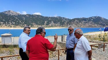 Αυτοψία Παπαδογιάννη - Καλογερή, στην λιμνοδεξαμενή του Ομαλού 