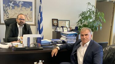 Συνάντηση δημάρχου Ιεράπετρας με τον ΓΓ Αιγαίου και Νησιωτικής Πολιτικής