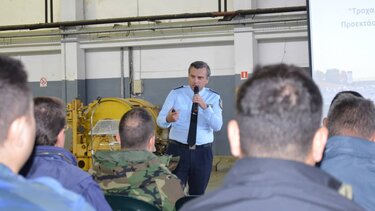 Στην 133 Σμηναρχία Μάχης ο Διοικητής της Τροχαίας Ηρακλείου