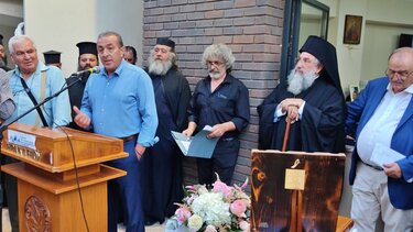 Στα εγκαίνια της στέγης του Συλλόγου Πολύτεκνων Γονέων n. Ηρακλείου ο Σωκράτης Βαρδάκης