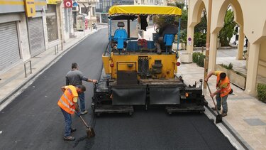 Νέες ασφαλτοστρώσεις δρόμων του Δήμου Ηρακλείου