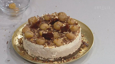 Τούρτα με κάστανο και λευκή σοκολάτα