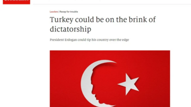 "Σεισμός" με το εξώφυλλο του Economist - «Η Τουρκία στα πρόθυρα δικατορίας»