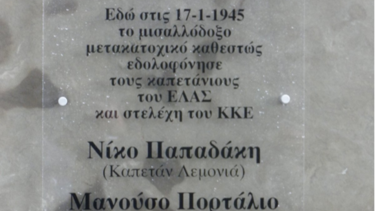 Εκδήλωση μνήμης των Ν. Παπαδάκη και Μ. Πορτάλιου