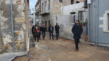 Αυτοψία του Δημάρχου Χανίων στην ανάπλαση στα Ταμπακαριά 