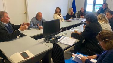 Σε σύσκεψη για την πορεία των έργων ΕΤΠΑ ο Θ. Καλαντζάκης