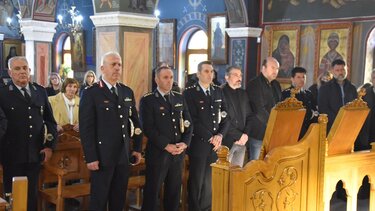 Ρέθυμνο: Επιμνημόσυνη δέηση για τους πεσόντες στο καθήκον αστυνομικούς