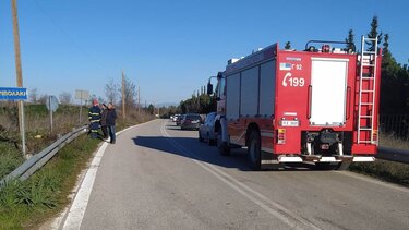 Τροχαίο, με δύο τραυματίες, στο Κολυμπάρι Χανίων
