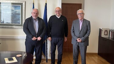 Στον Πρύτανη του Πανεπιστημίου Κρήτης οι Κ. Γαβρόγλου και Κ. Φωτάκης