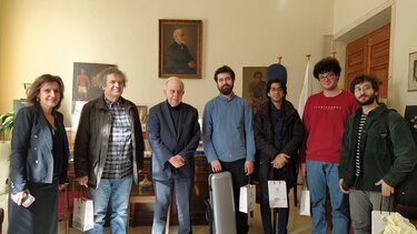 Τα μέλη και τον Καλλιτεχνικό Διευθυντή του «Νέου Κρητικού Κουαρτέτου» συνάντησε ο Δήμαρχος Ηρακλείου 
