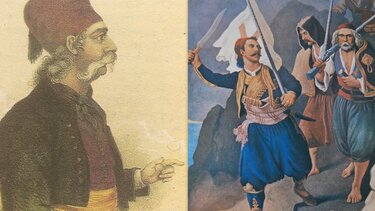 Η ανύψωση της πρώτης επαναστατικής σημαίας