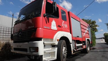 Εγνατία: Τρόμος μετά από φωτιά σε λεωφορείο που μετέφερε μαθητές