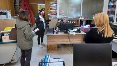 Περιοδεία του ΚΚΕ Ρεθύμνου στο Νοσοκομείο της πόλης