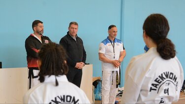 Ο Δήμαρχος Χερσονήσου στο αγωνιστικό σεμινάριο TAEKWONDO I.T.F 