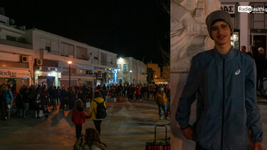 Μίλησε με τη σιωπή του ο Άγγελος στο συλλαλητήριο για τα θύματα των Τεμπών