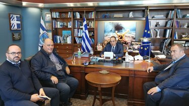 Συναντήσεις Δημάρχου Κισσάμου στα Υπουργεία Εσωτερικών και Ναυτυλίας