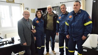 Στην Πυροσβεστική Υπηρεσία Λασιθίου ο Μ. Θραψανιώτης