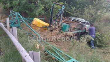 Οδηγός ψεκαστικού βγήκε εκτός δρόμου 