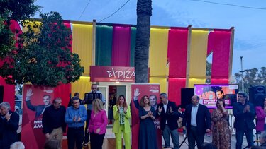 Στα Εγκαίνια του Εκλογικού Κέντρου Ηρακλείου ΣΥΡΙΖΑ Προοδευτική Συμμαχία η Φαίδρα Καρούτσου