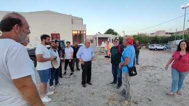 Στα νέα γήπεδα ποδοσφαίρου και μπάσκετ της Αυγενικής ο Δήμαρχος Ηρακλείου